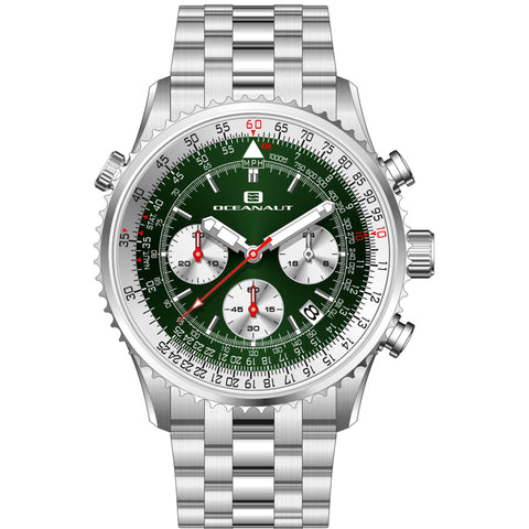 Oceanaut Men's Flight Green Dial Watch - OC0123